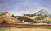 Paul Cezanne The Railway cutting oil